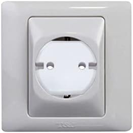 Heyiarbeit 10pcs Outlet Covers Child Proof Plug Cover Electrical Protector Safety Caps for Home Office Electrical Outlets Child Safety Socket Cover 2 Holes White