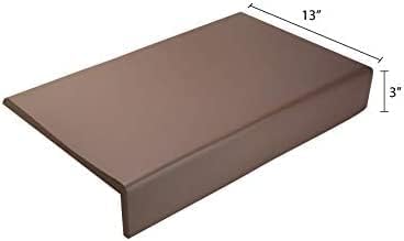 Kidkusion Soft Seat Edge Cushion | Made in USA | 72" | Brown | Fireplace Safety Cushion | Hearth Pad