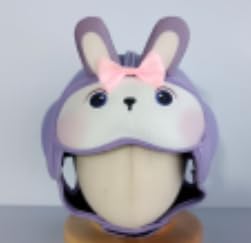 Baby Head Protector Baby Helmet for Crawling and Walking - No Bumps and Soft Safety Peak - Ultra Light and Adjustable Baby Head Protector Suitable for Babies 6-24 Months-Violet Bunny