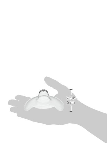 Medela Contact Nipple Shield for Breastfeeding, Large 24mm Nippleshield, for Latch Difficulties or Flat or Inverted Nipples, Made Without BPA