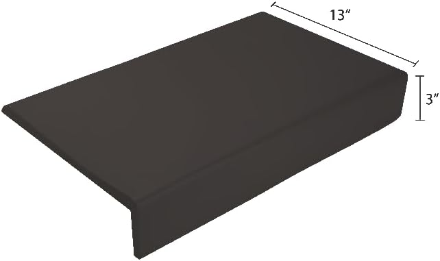Kidkusion Soft Seat Edge Cushion | Made in USA | 144" | Black | Fireplace Safety Cushion | Hearth Pad