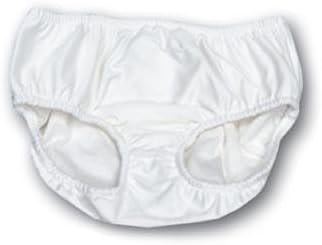 Adult Swim Diapers - Reusable Diaper for the Pool (M-Waist: 30-40; Leg: 19-25, White) by Swimsters