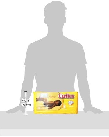 Cuties Baby Diapers, Size 1, 50-Count, Pack of 4