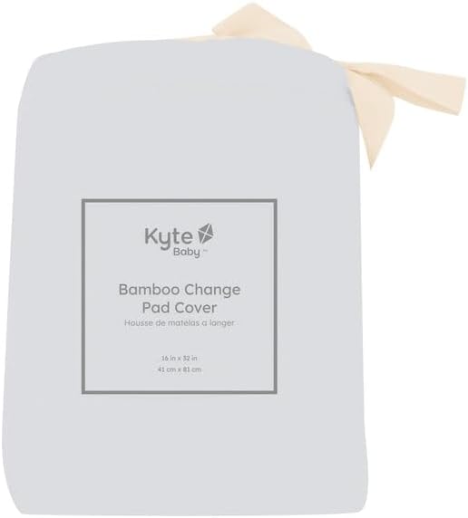 Kyte Baby Soft Change Pad Cover, Rayon Made from Bamboo Material (Storm)