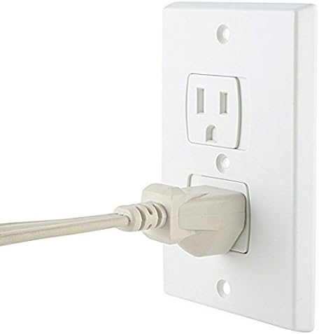 Baby Outlet Covers, Universal Self-Closing Electrical Outlet Cover, Extra Safe Child Safety Guards Wall Socket Plug, Flame Retardant ABS, BPA-Free, Hardware Included