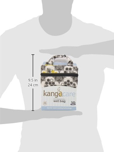 Kanga Care Wet Bag Seam Sealed Waterproof 3D Dimensional for Baby Cloth Diapers, Travel, Beach, Pool, Gym, Swim | Unity