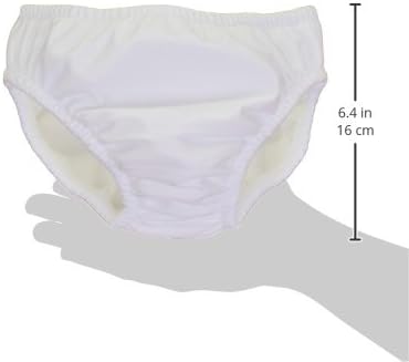 My Pool Pal Reusable Swim Diaper, White, 24 Months