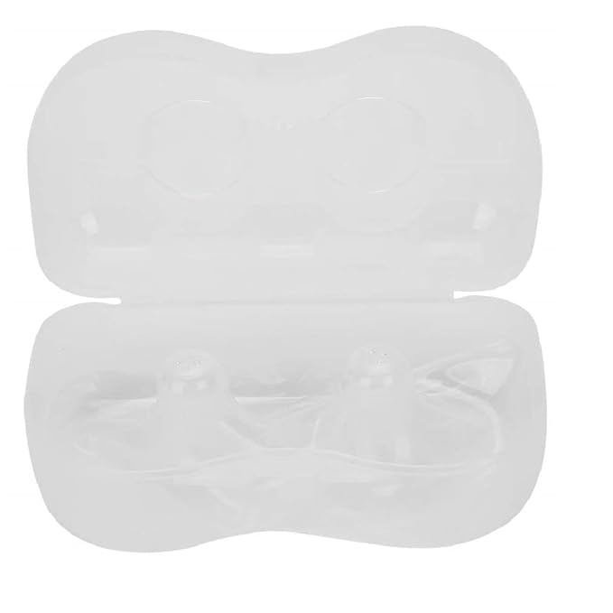 Nipple Shields for Nursing Newborn for Women Breastfeeding Baby Premium Contact Nippleshield for with Latch Difficulties or Flat or Inverted Nipples Clear (20mm/0.78inch, 2 Count)