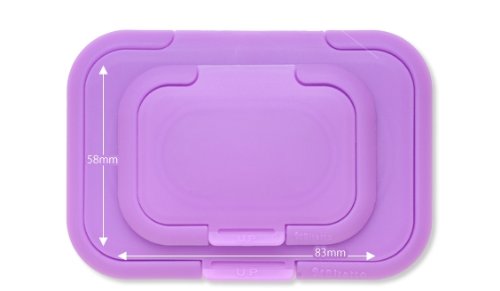 Handy 2 Pack of Baby Wipe Cases (Normal & Mini Size) Japan (Purple)