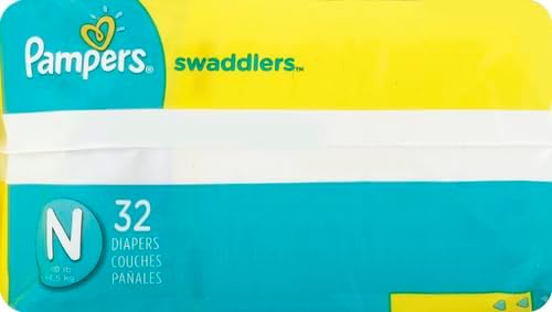 Pampers Swaddlers Diapers Size N Jumbo Pack 32 ct