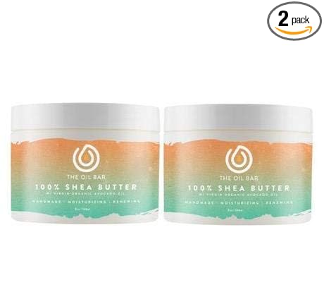 Ocean Water Scented 100% Shea Butter - 2 x 8 oz Jars