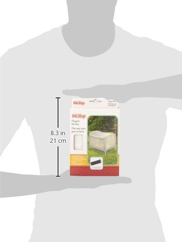 Nuby Pack N Play Universal Size Mosquito Net Tent, White