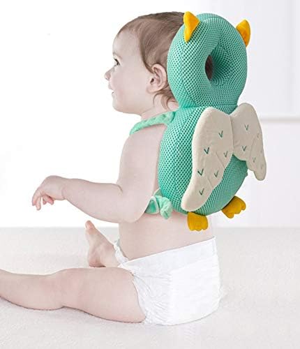 Baby Head Protector, Toddlers Head Safety Pad Cushion, Adjustable Backpack, Baby Back Protection for Crawling & Walking, Age 4-24Months (Yellow-A)
