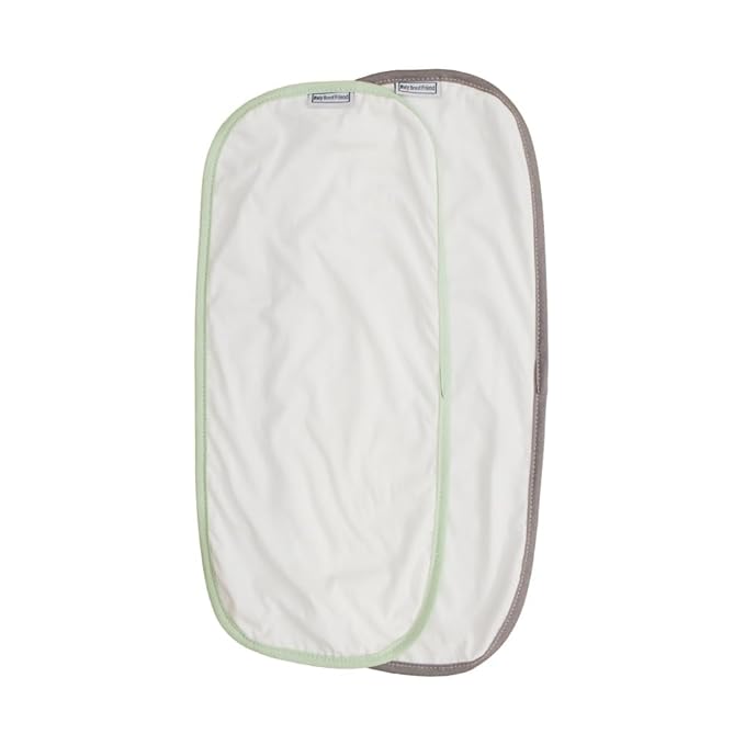 My Brest Friend Organic Burp Cloths Unisex 5-Pack Super Absorbent Cotton Burping Cloths for Babies,2-Ply and Soft on Baby's Skin, Newborn Spit Up Rags, Infant Towels for Milk Spit Up, Large 9.5" x 2"