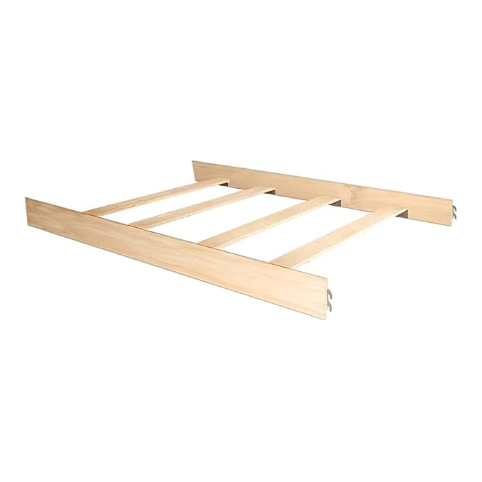 Full-Size Conversion Kit Bed Rails for Young America Convertible Cribs - Solid Wood Rail - Toddler and Adult Bed Rail for Full-Size Beds - Essential Nursery & Baby Furniture (Natural)