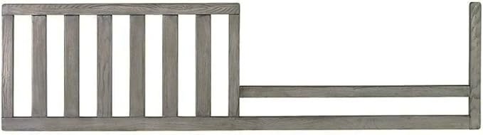 Toddler Bed Safety Guard Rail for Namesake's Monogram, Formerly Franklin & Ben Convertible Cribs - Solid Wood for Convertible Crib to Toddler Bed Conversion (Emory 3-in-1, Weathered Charcoal)