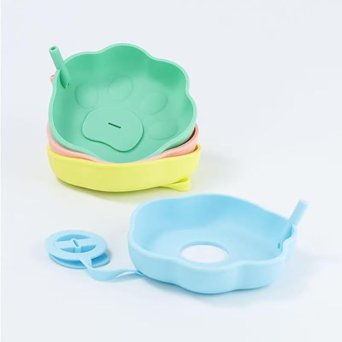 PandaEar 4 Pack Popsicle Holder for Kids, Silicone Ice Cream Cone & Popsicle Drip Catcher with Built-in Straw, Mess-Free Frozen Treat Holder