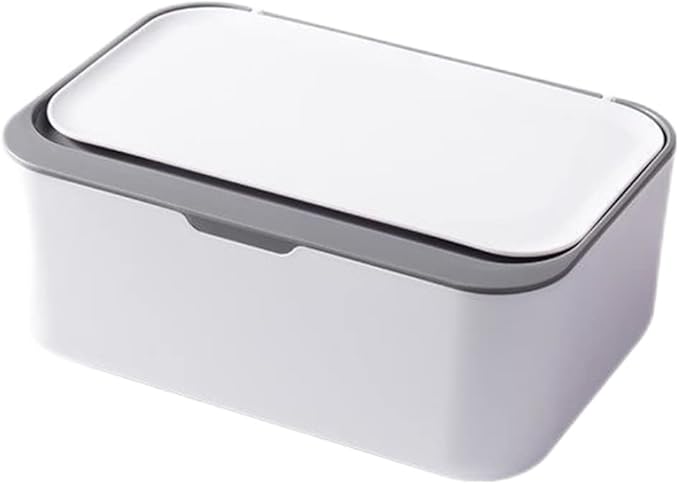 Wet Wipes Dispenser Tissue Napkins Storage Boxes Case Holder Diaper Wipes Container for Baby Gray