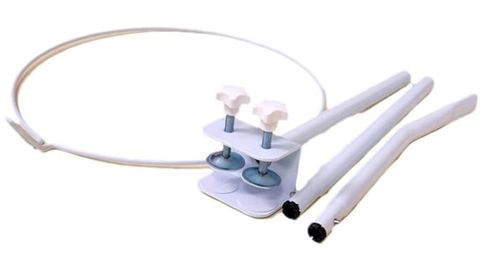 Crib Canopy Holder Universal Metal Adjustable Clip-On Stand Bracket for Crib Cot Bed Mosquito Net(White, Stand only)