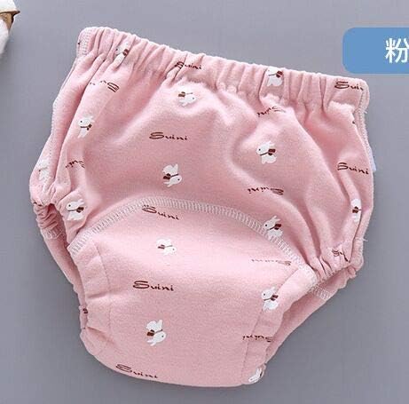 4 Pack Baby Toddler Potty Training Pants Layered Cotton Training Underwear for Toddlers Girls Boys (4T, G)