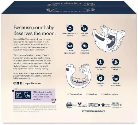 Generic Millie Moon Luxury Diapers - (Select Size and Count), White
