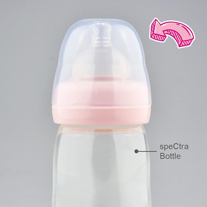 Maymom Dome Caps for Lansinoh Spectra Pigeon Wide-Mouth Collar Ring Compatible with Lansinoh Bottle Top Bottle Lid, 6pcs