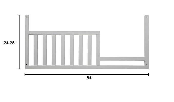 Baby Cache Glendale Toddler Guard Rail, Pure White