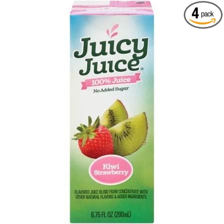 Juicy Juice, 100% Juice, Kiwi Strawberry (Pack of 4)