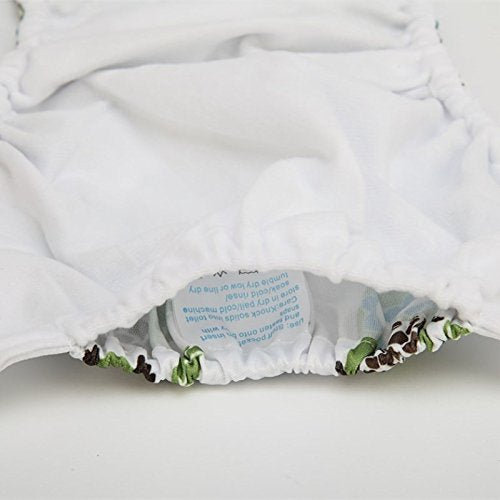 Baby Pocket Diaper Nappy Reusable Washable 8lbs to 36lbs (Pink Rose)