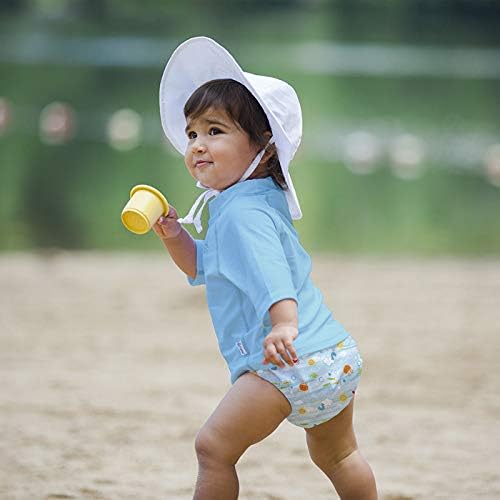 Green Sprouts Baby-Girls Snap Reusable Absorbent Swim Diaper + Swim Cap Set