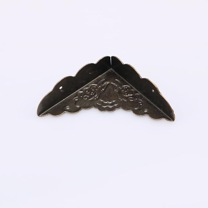 30-Pcs Antique Style Bronze Corners - Decorative Protectors for Jewelry Box, Furniture & DIY Projects