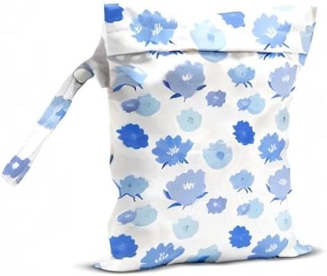 Wet Bag, Wet Dry Bag, Wet Bag for Swimsuit, Travel, Beach, Pool, Diapers, Dirty Yoga Gym Clothes, Toiletries, Makeup Bag, Waterproof Reusable Cute Daisy Floral Flower