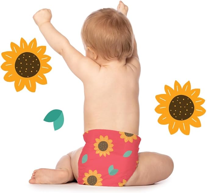 Hello Bello Diapers, Size 2 (10-16 lbs) Flower Child, 30 Count of Premium Disposable Baby Diapers, Hypoallergenic with Soft, Cloth-Like Feel