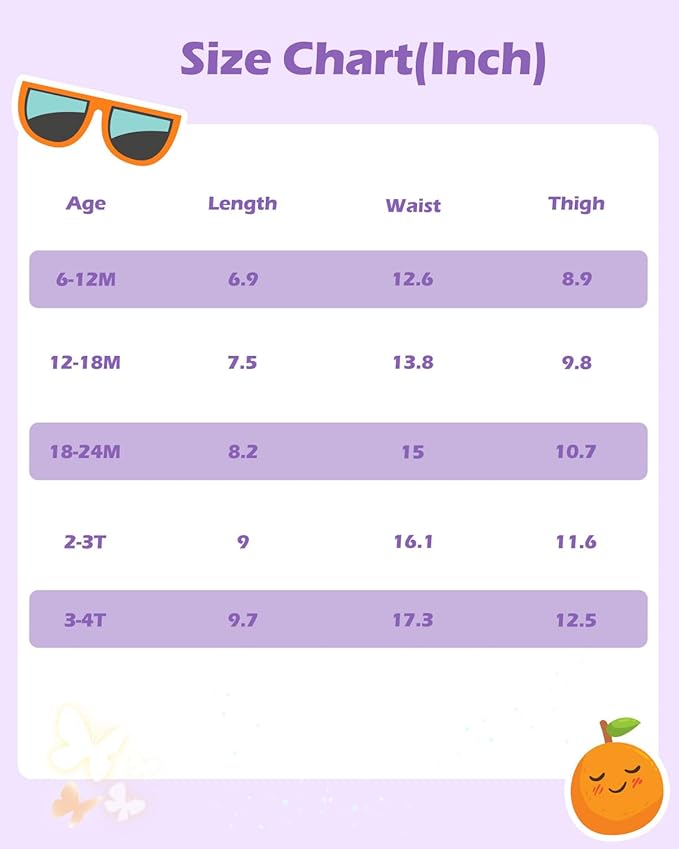 babygoal Butterfly Reusable Swim Diaper - Waterproof Cloth Swimmers Pants for 6 Months to 12 Months Babies Infants Beach & Pool