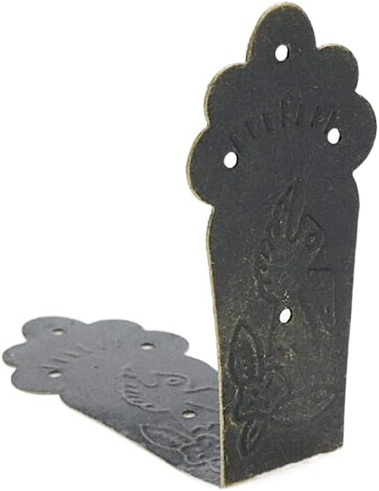 Mcredy 20 PCS Metal Corner Protector,Furniture Corner Hardware Corner Bracket for Cabinet Decorative,2.68 Inch Length