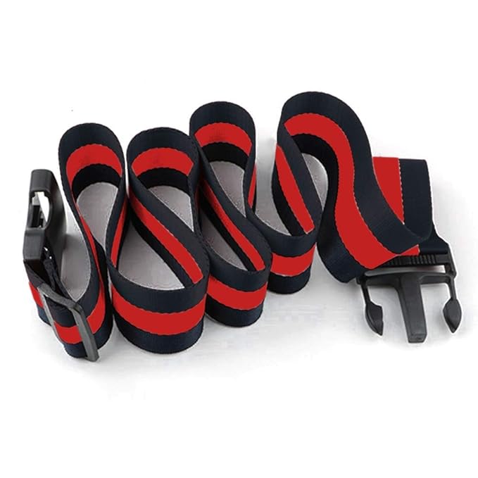 ZARPMA Baby Adjustable Safety Belt,Safety Harness for Child Kid Infant Safe Strap for Pushchair,HighChair,Child Chair,Stroller,Pram Buggy(Blue-Red-Blue)