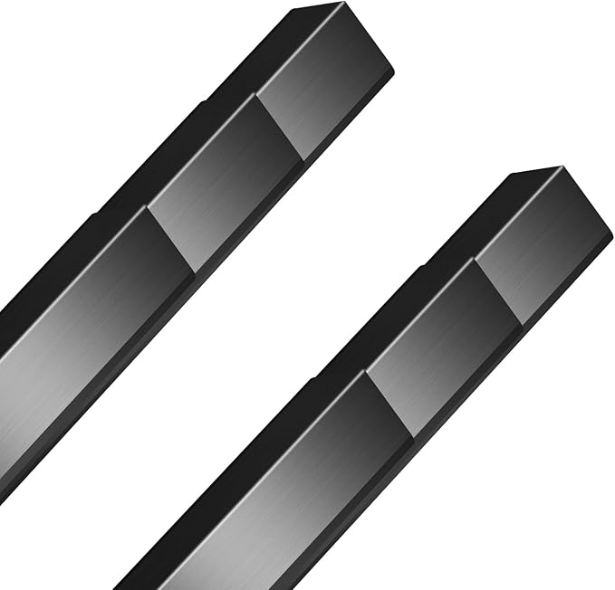 Steel Corner Guards 2 x 2 x 48” Metal Protector, 6 Pack Metal Wall Corner Protector T304 Stainless Steel Wall Molding Trim (Black)