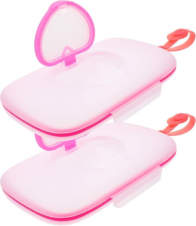 Healeved Baby Carrier 2PCS Baby Wipes Dispenser On-The-Go Wipes Dispenser Portable Baby Diaper Wipe Holders Travel Wipes Case Baby Wipe Holder for Travel,Outdoor Car Decor