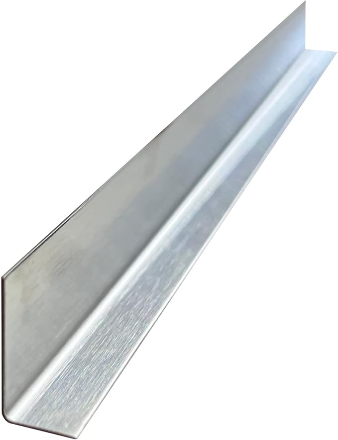 Brushed 304 Stainless Steel Universal Gap Filler Finishing Angle Trim Kit Elements (Inner Finish, 1" x 1/2" x 36")