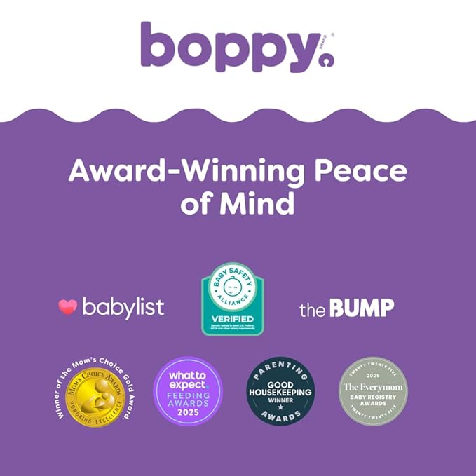 Boppy Uplift Nursing Pillow - Wedge Bottle & Breastfeeding Pillow to Reduce Spit-Up and Reflux Symptoms, with Body-Inclusive Opening and Belt, Baby Safety Alliance Verified - Pink Garden Flowers
