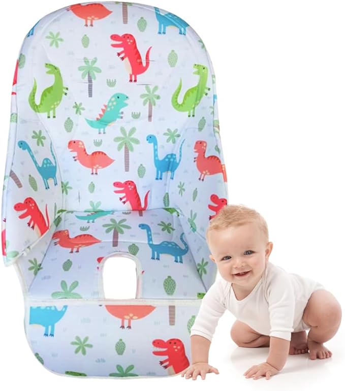 Surakey Baby High Chair Seat Cushion Liner Mat Pad Cover Breathable High Chair Cover for Baby Seat Cushion Dining Chair Pad, Peach