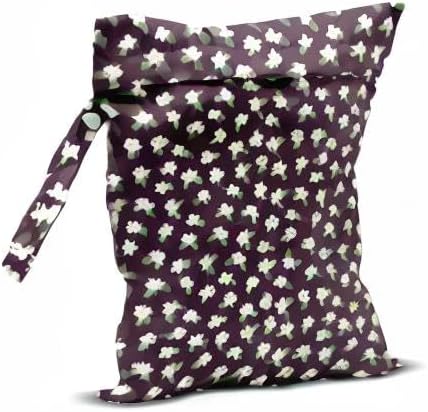 Wet Bag, Wet Dry Bag, Wet Bag for Swimsuit, Travel, Beach, Pool, Diapers, Dirty Yoga Gym Clothes, Toiletries, Makeup Bag, Waterproof Reusable Cute Daisy Floral Flower
