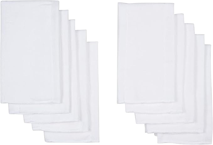 Reusable Flat Cloth Diapers 27x27 100% Cotton High Absorbency Burp Cloth (3)