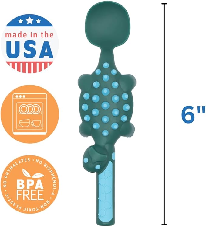 Constructive Eating - Toddler Utensils Made in USA - Silverware for Toddlers - Utensils for Kids - Constructive Eating Utensil Set