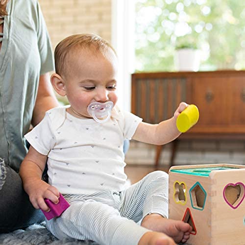 Balance + Wide Neck Printed Bottles, 9oz 2pk, with Pacifier
