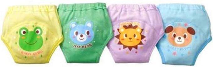 4 X Baby Toddler Girls Cute 4 Layers Waterproof Potty Training Pants Reusable 4Pcs Set