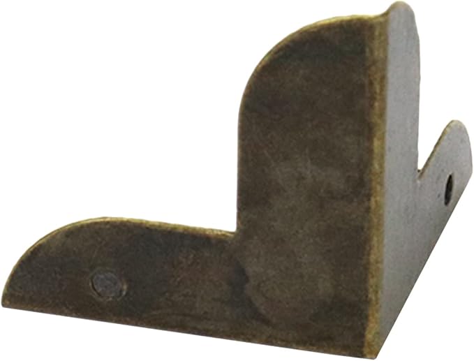 Box Corner Protectors Metal Mcredy Decor Edge Guard for Box Table Cabinet with Screws 0.87" Length Corner Protector Bronze Pack of 60