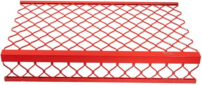 Mytee Products 4 Pack 40" x 24" (Drop) Aluminum Mesh Brick Guard Corner Protector – Red Coated L-Shaped Edge Guard, Corrosion-Resistant Protection