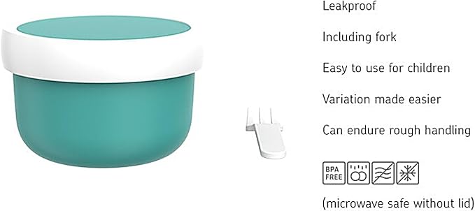 Mepal - Fruitbox Campus - Snack box for kids - Dishwasher and microwave safe - BPA free - 300 ml - Little Farm