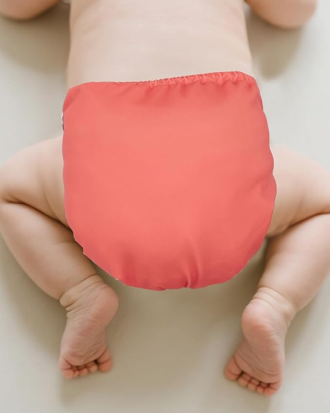 babygoal Baby Cloth Cover for Prefolds,Flats or Fitted Diapers– Adjustable, Reusable, Waterproof Swim Diaper Cover